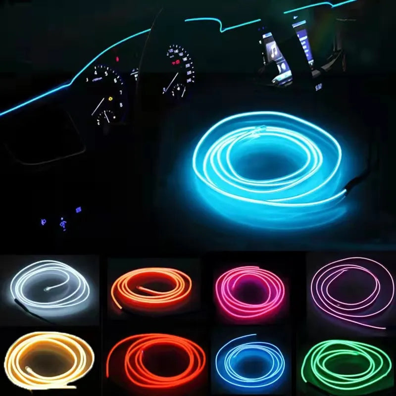Car LED USB Flexible Neon Interior Lights
