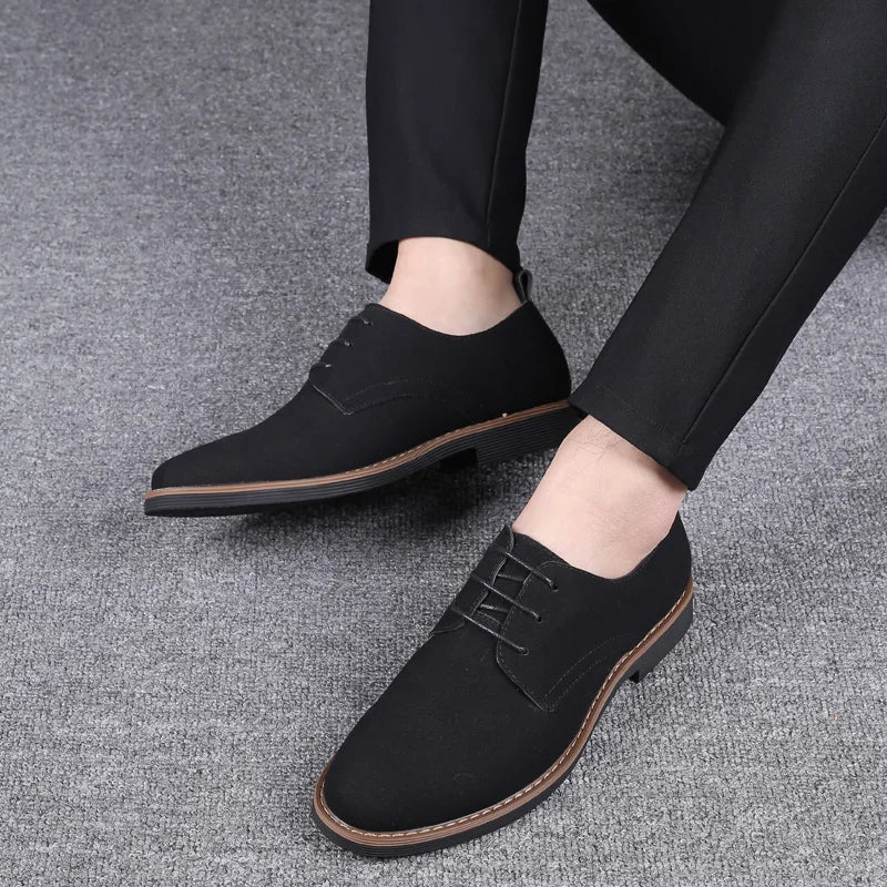 Mens Oxford Leather Comfortable Formal Shoes