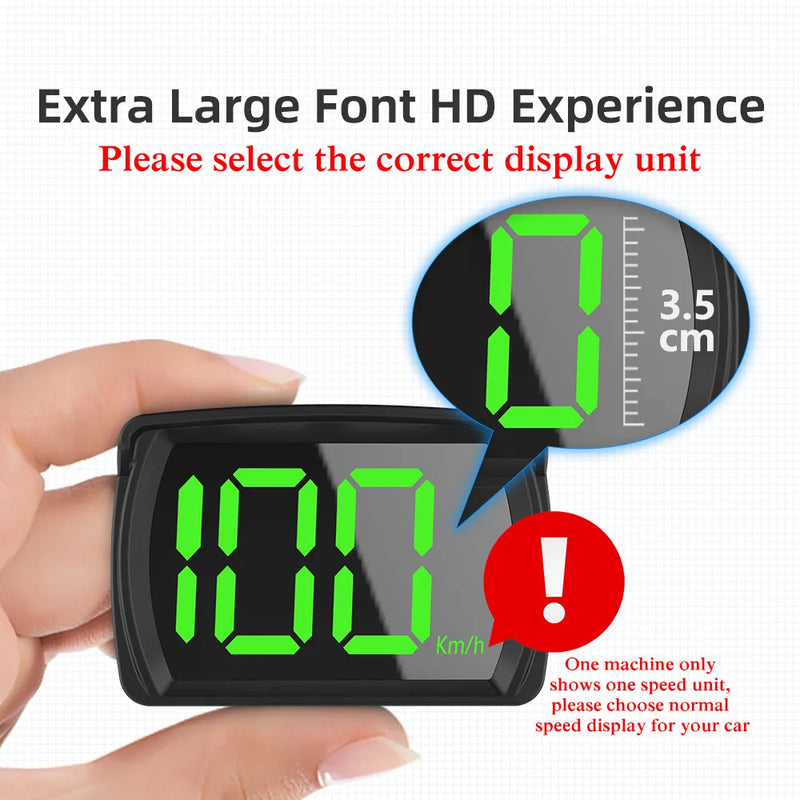 GPS KMH MPH HUD Digital Speedometer