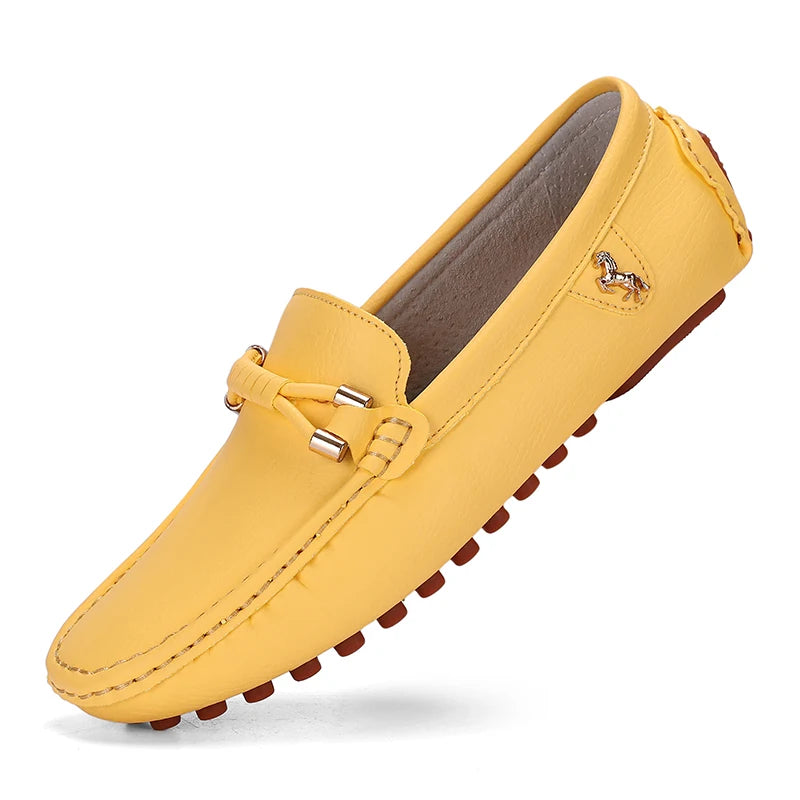 Green Leather Loafers
