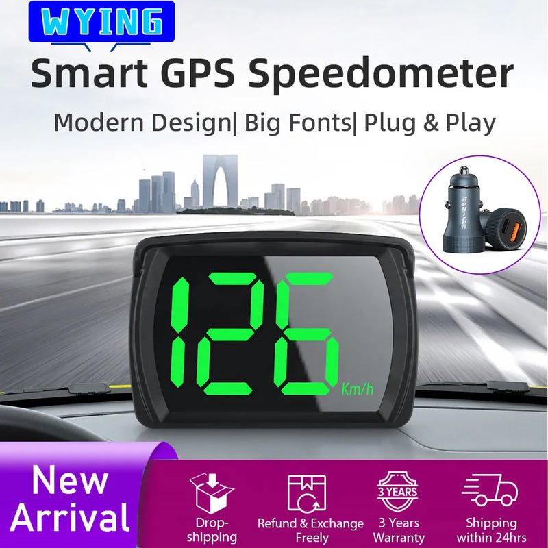 GPS KMH MPH HUD Digital Speedometer