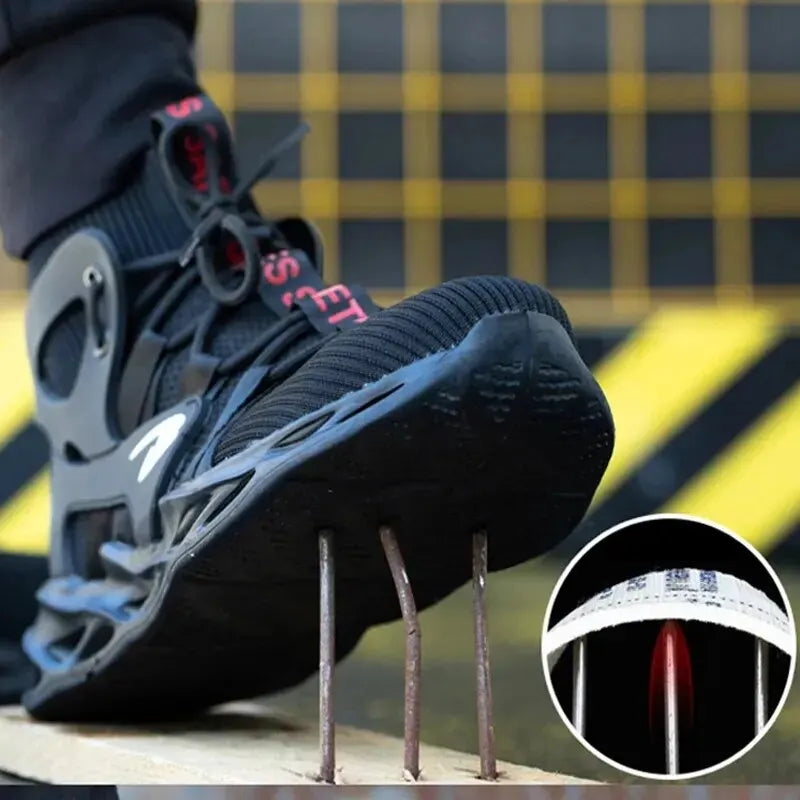 Man Puncture Proof Work Sneakers