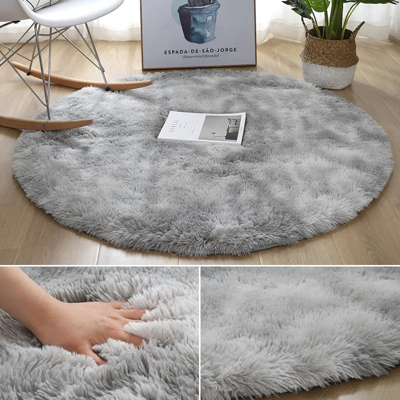 Fluffy White Carpets For Living Room