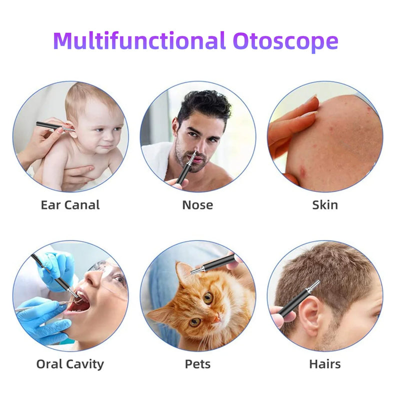 LED Light Camera Wireless Clean Earwax