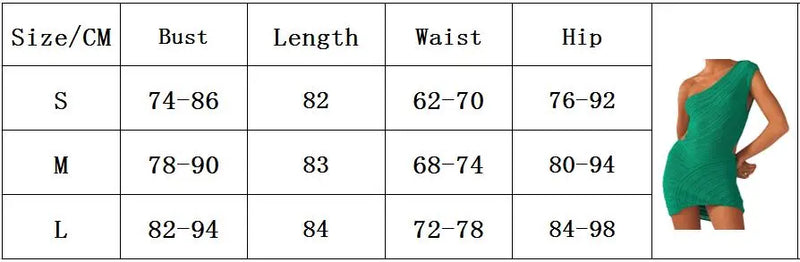 One Shouder Hollow Out Backless Bodycon Mini Sweater Dress