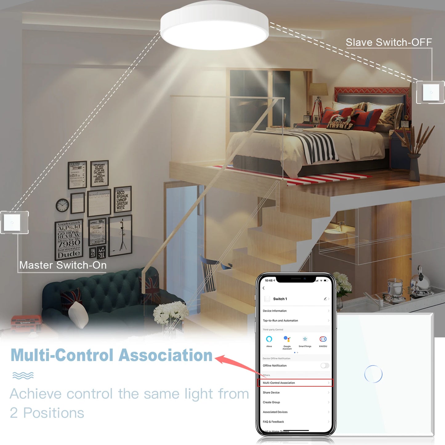 Wifi Touch Swithces Wall Light