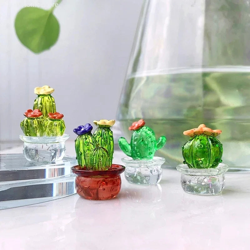 Mini Cactus Figurines Ornaments