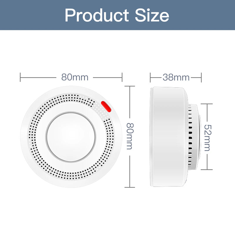 Smoke Sensor Detector Sound Smart Alarm