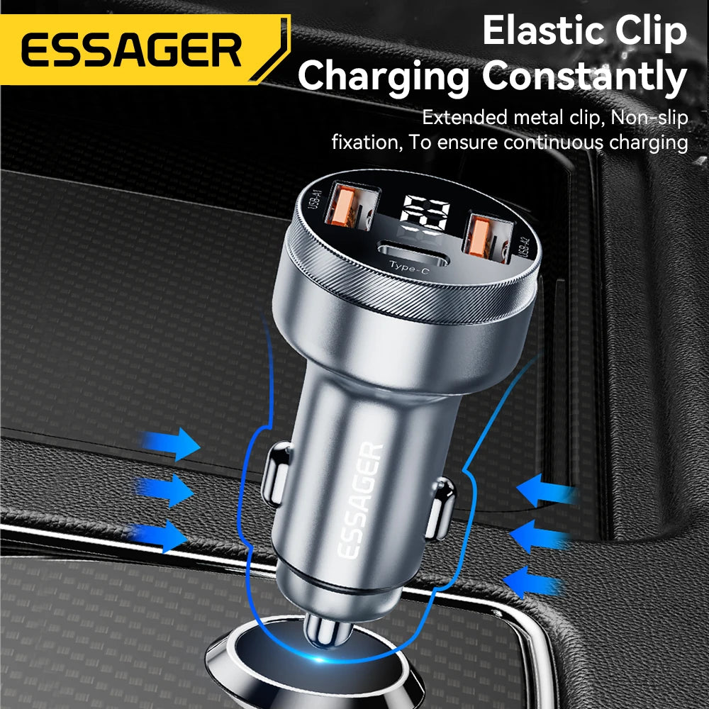 80W Car USB Type C PD Fast Charger
