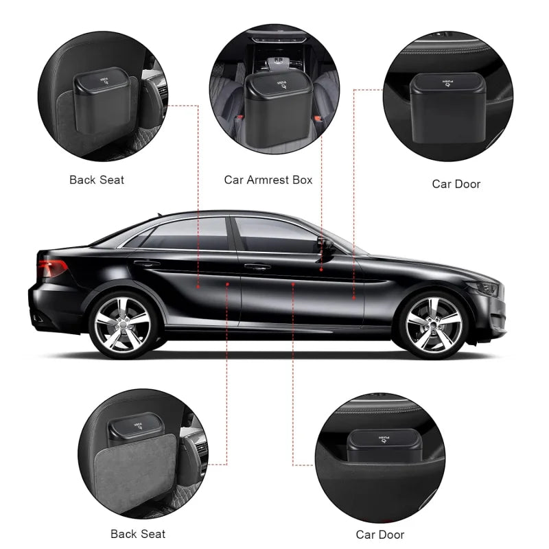 Mini Vehicle Trash Bin Garbage Dustbin