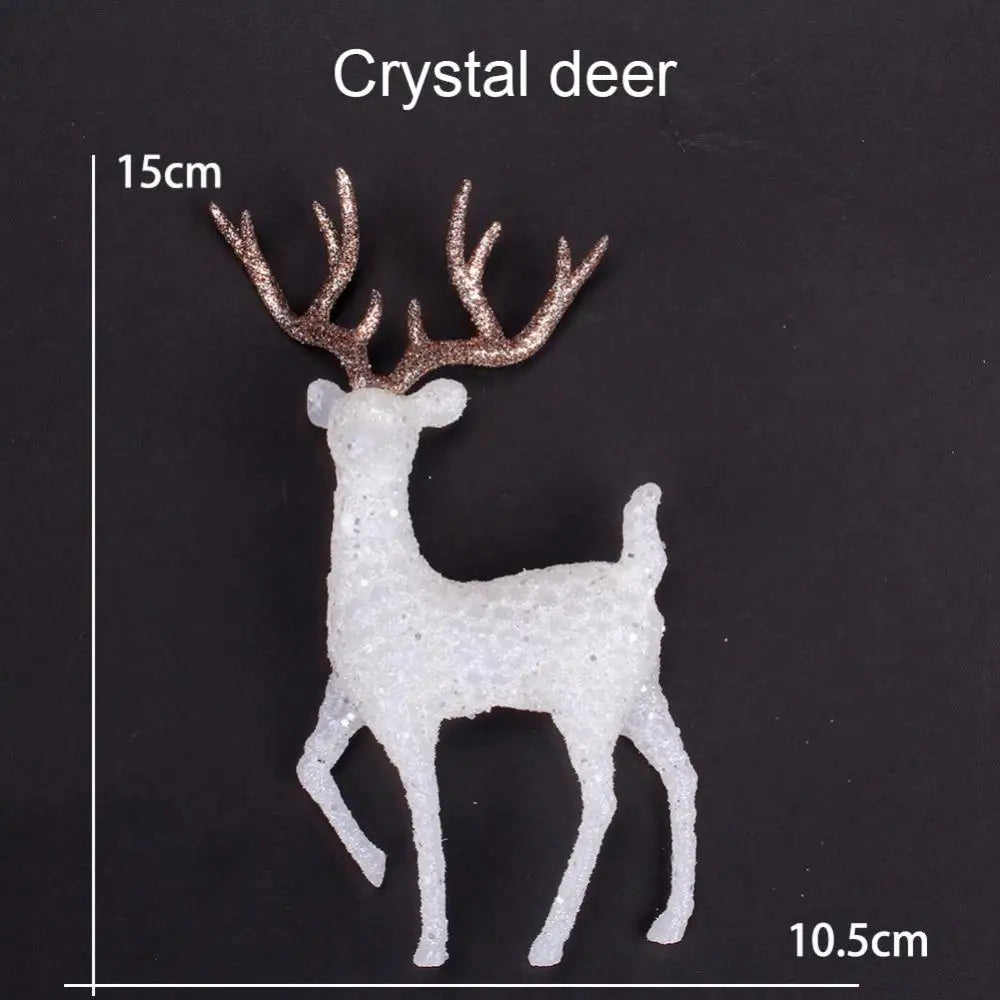 2/1PCS Gold Deer Statue Reindeer Figurines