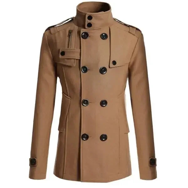 Men's Double Breasted Cotton Coat