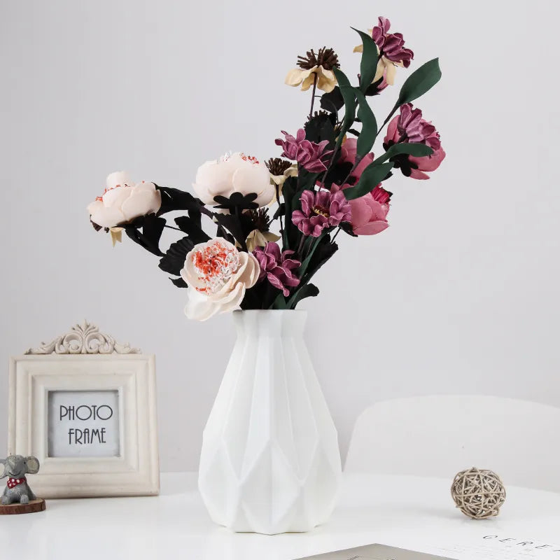 Ceramic Plastic Flower Vase