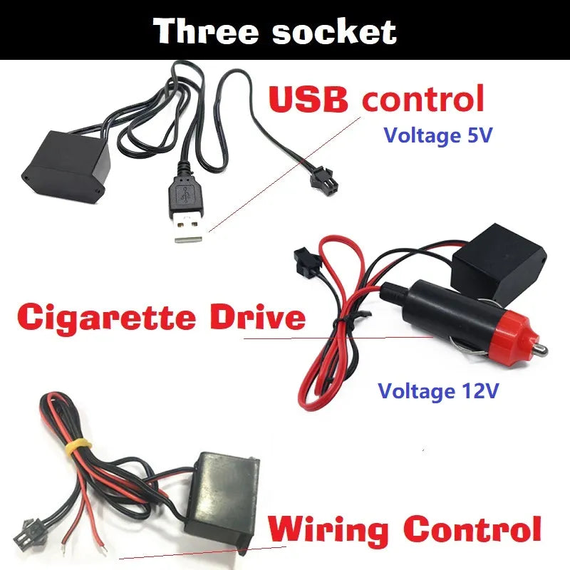 Car LED USB Flexible Neon Interior Lights