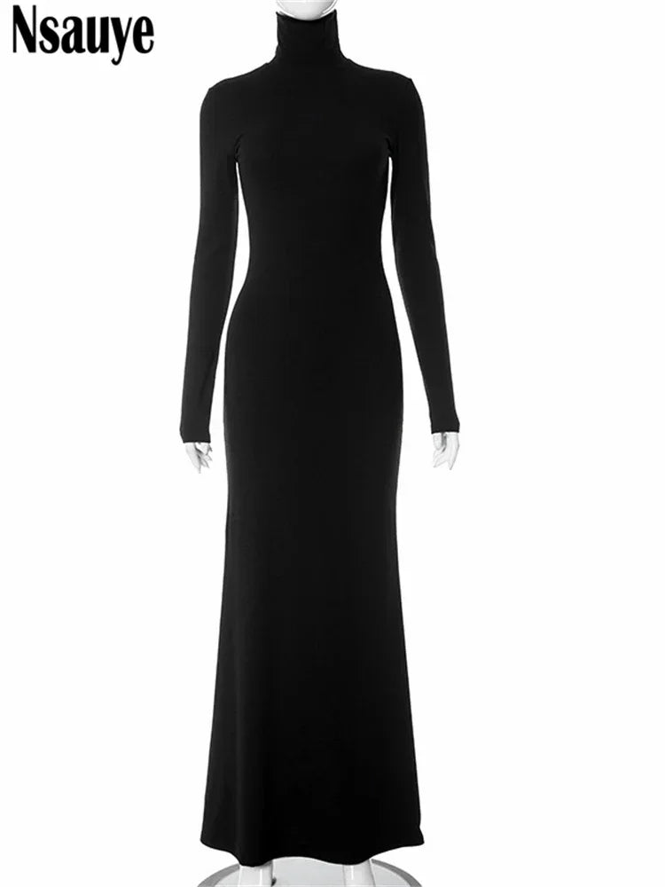 Women Long Sleeve Elegant Fashion Dress