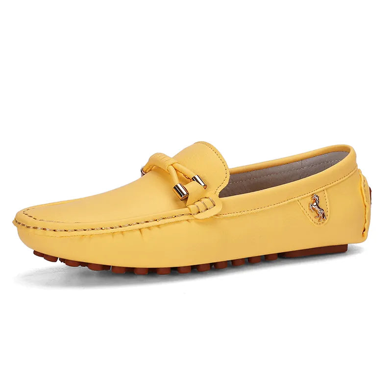 Green Leather Loafers
