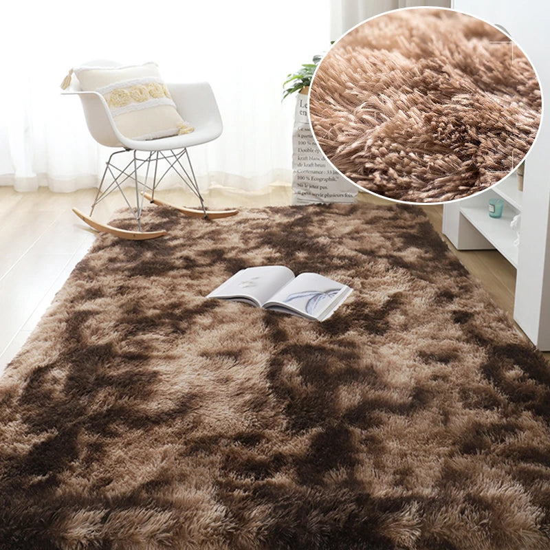 Plush Rug Bed Room Floor Fluffy Mats