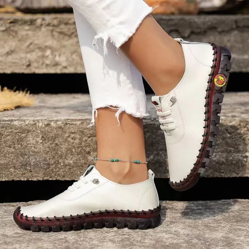 Women Leather Casual Shoes