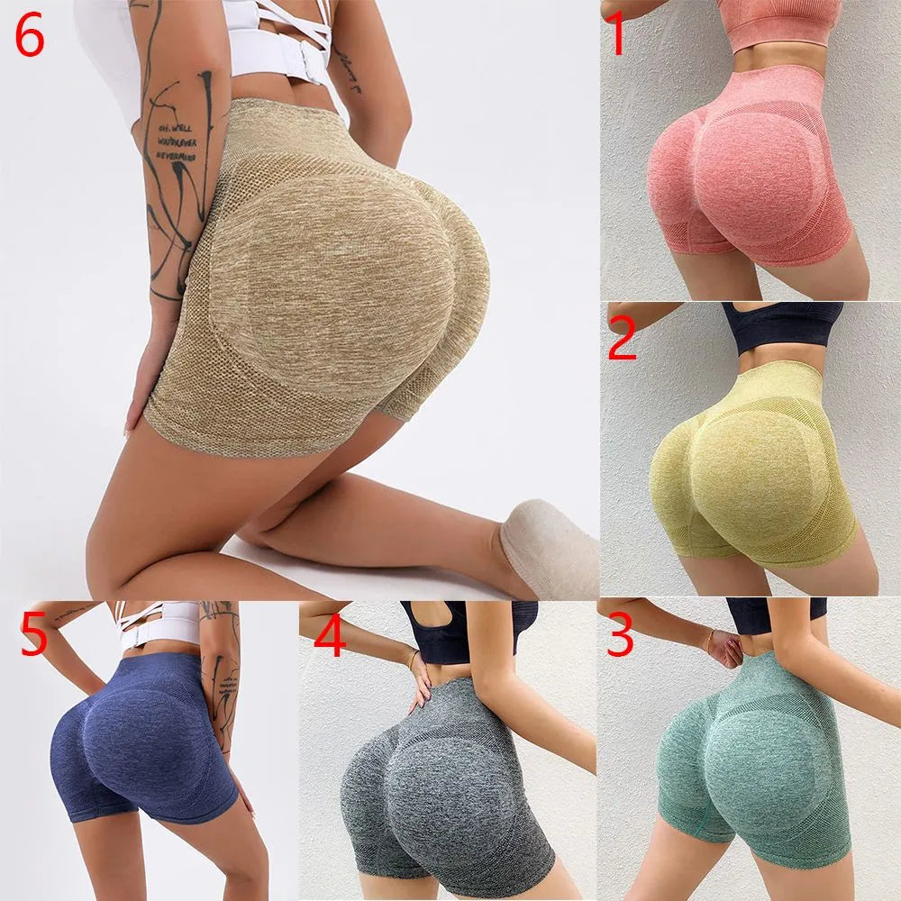 Women Fitness High Waist Push Up shorts Leggings
