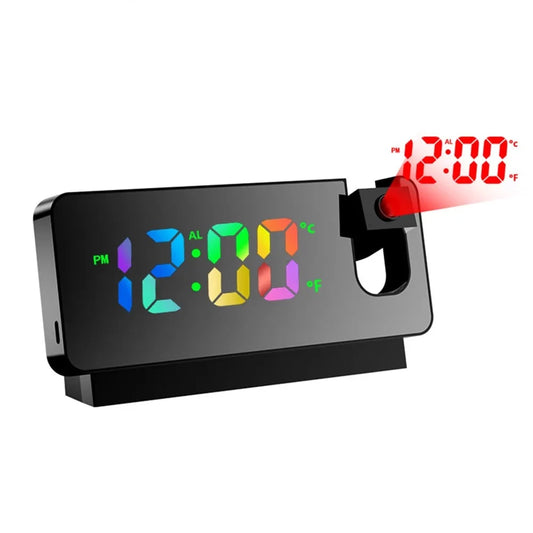 Colorful LED Digital Projection Alarm Clocks