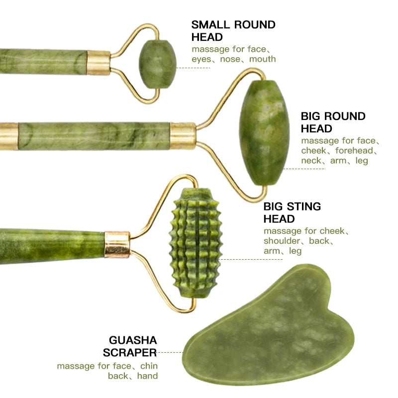 Gua Sha Massager Scraper Roller Set