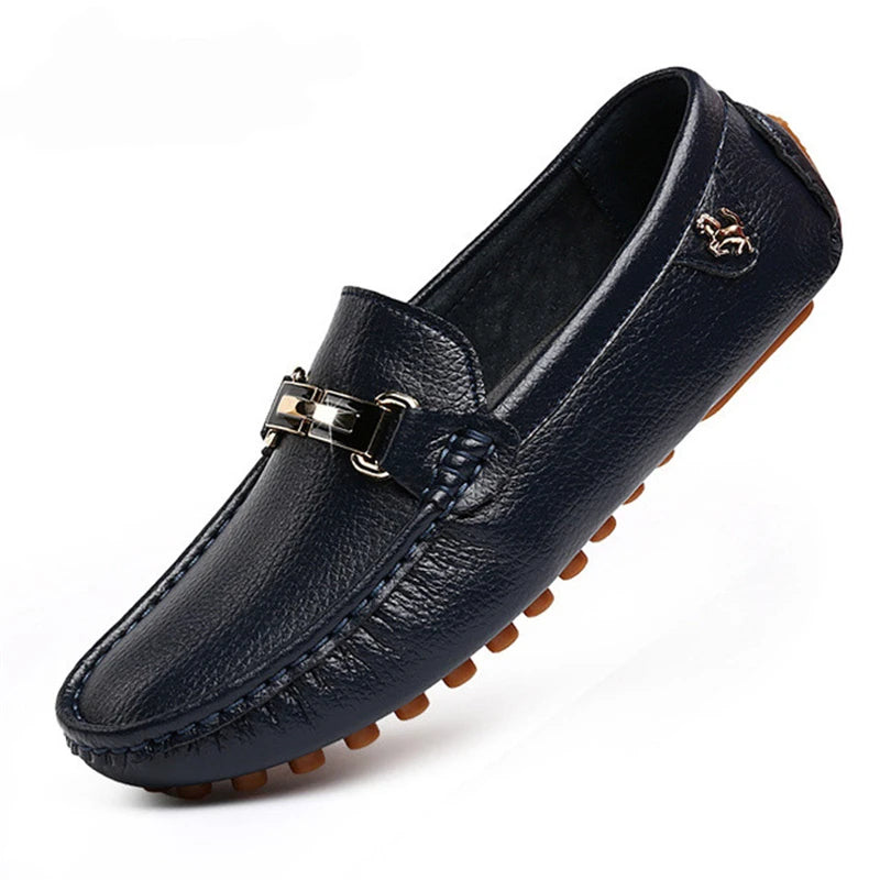 Green Leather Loafers
