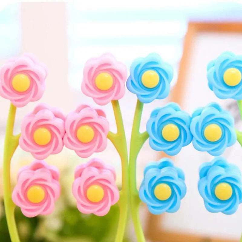 Portable Flower Shape Anti Wrinkle Face Roller