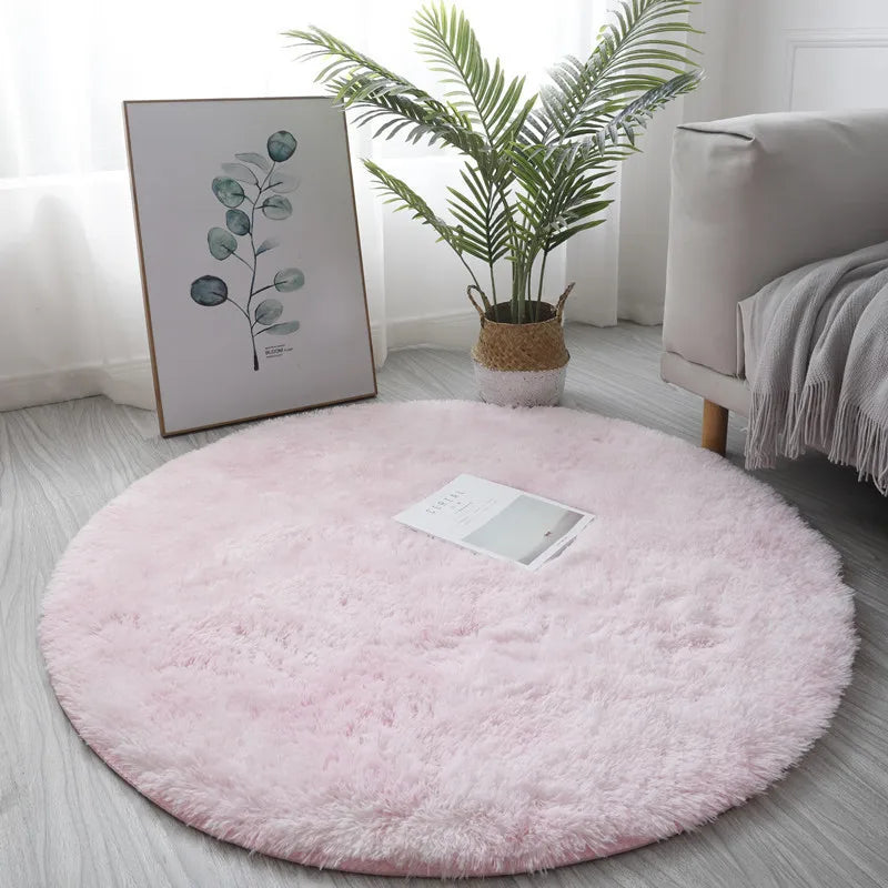 Fluffy White Carpets For Living Room