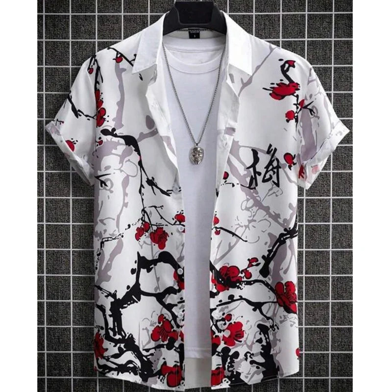 3d Floral & Butterfly Print T Shirts
