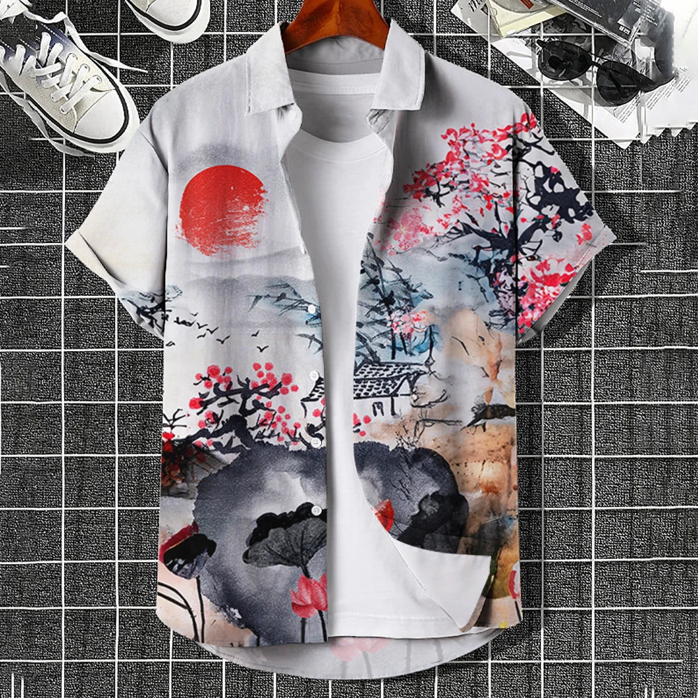 3d Floral & Butterfly Print T Shirts