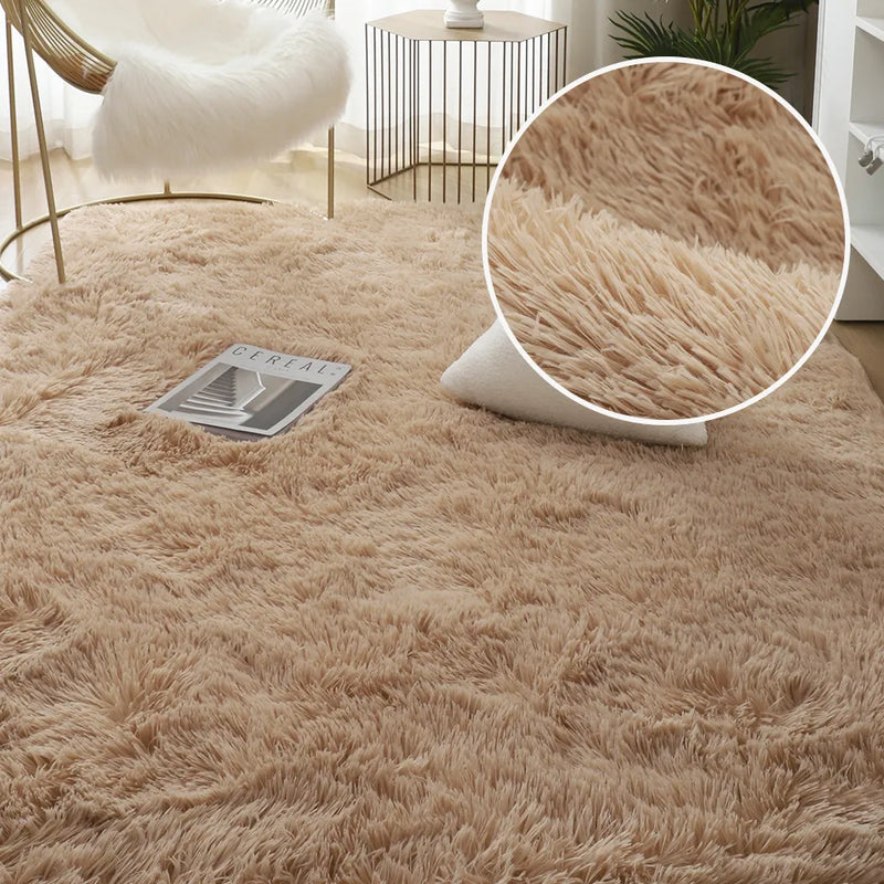 Plush Rug Bed Room Floor Fluffy Mats