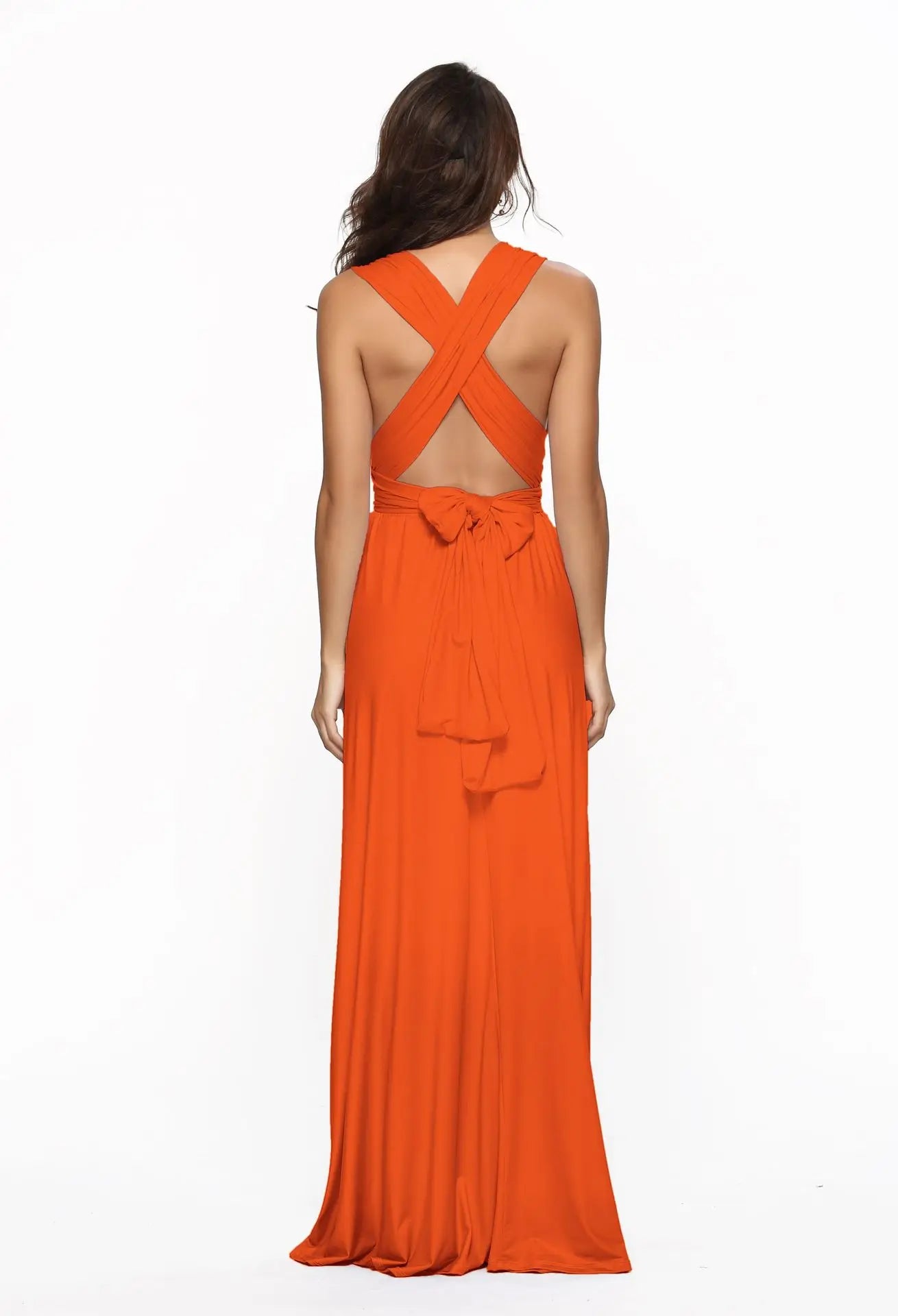 Women Multiway Wrap Convertible Maxi Long Dress