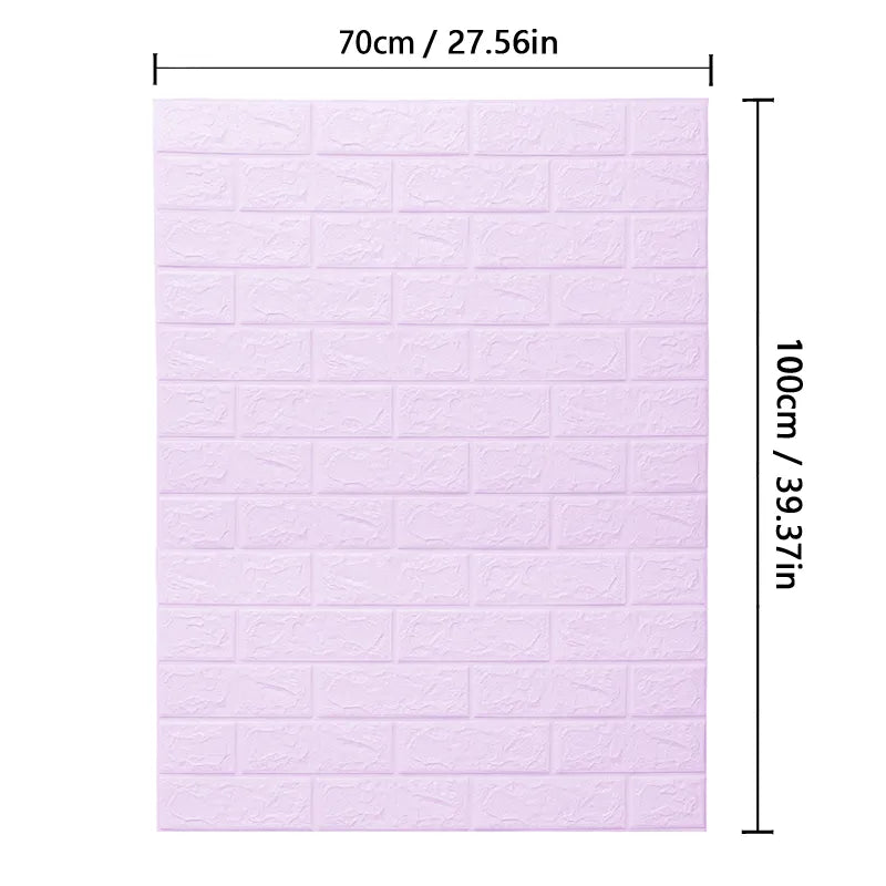 70cm*1m  3D Brick Pattern Wall Sticker