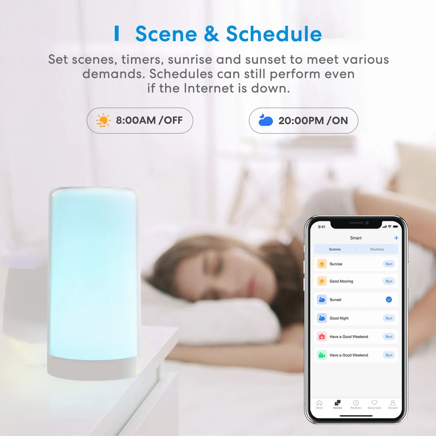 Touch Sensor Dimmable Smart Table Lamp