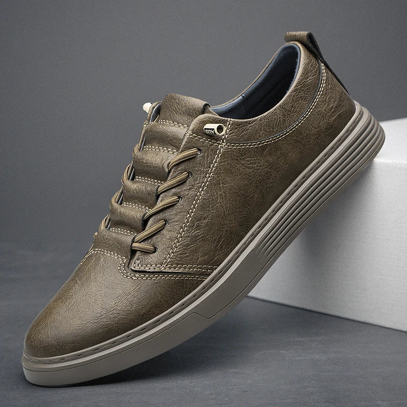 Genuine Leather Casual Shoes For Men'