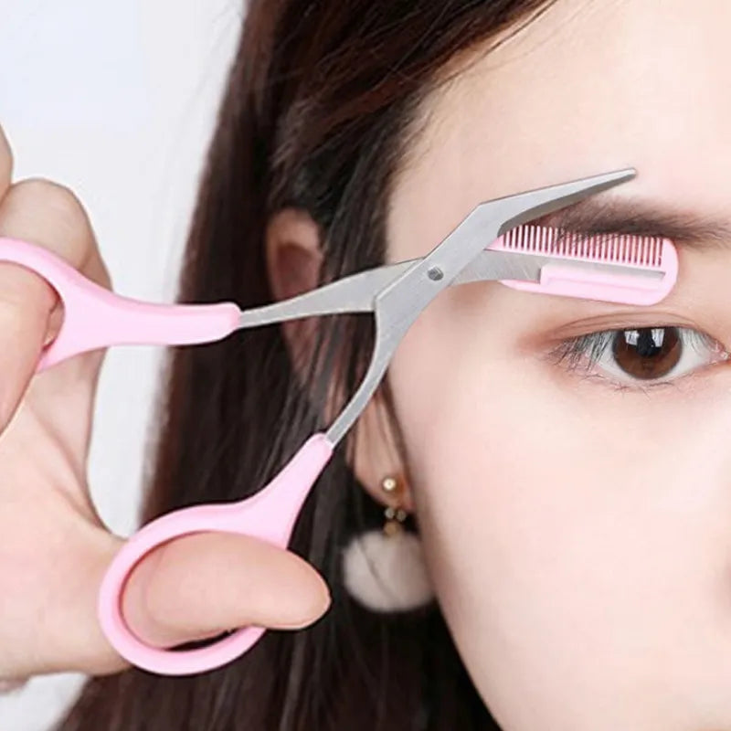 Women Eyebrow Scissors  with Comb