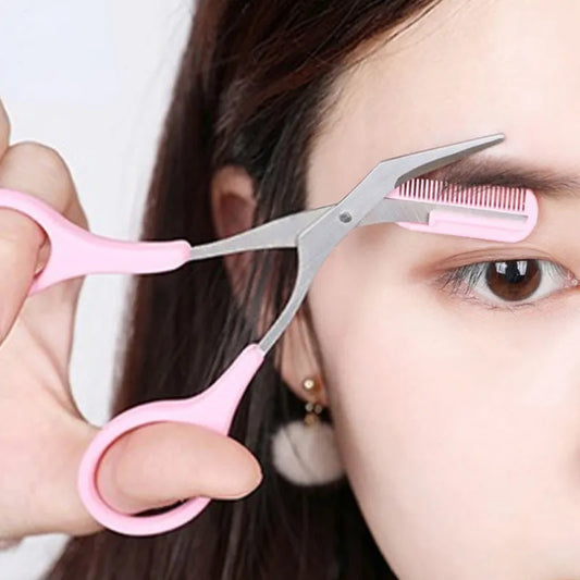 Women Eyebrow Scissors  with Comb