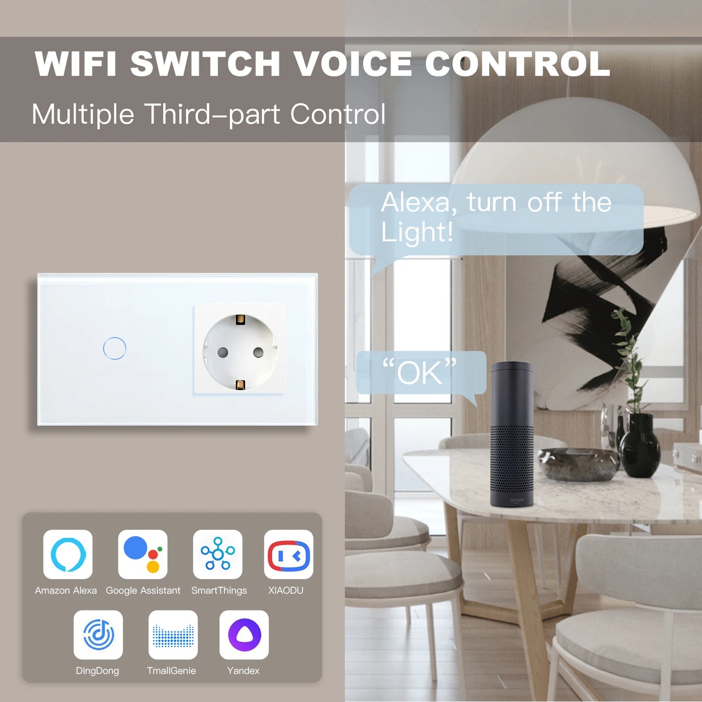 Wifi Touch Swithces Wall Light