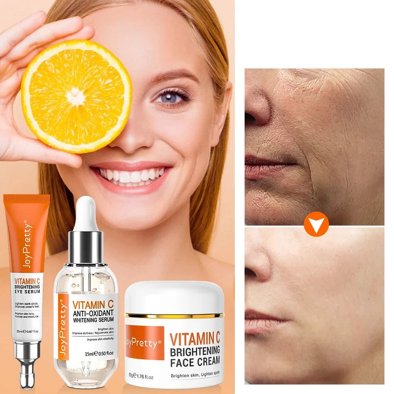 Vitamin C Serum for Face Cream Set