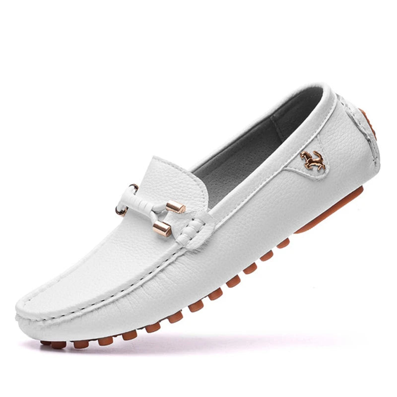 Green Leather Loafers