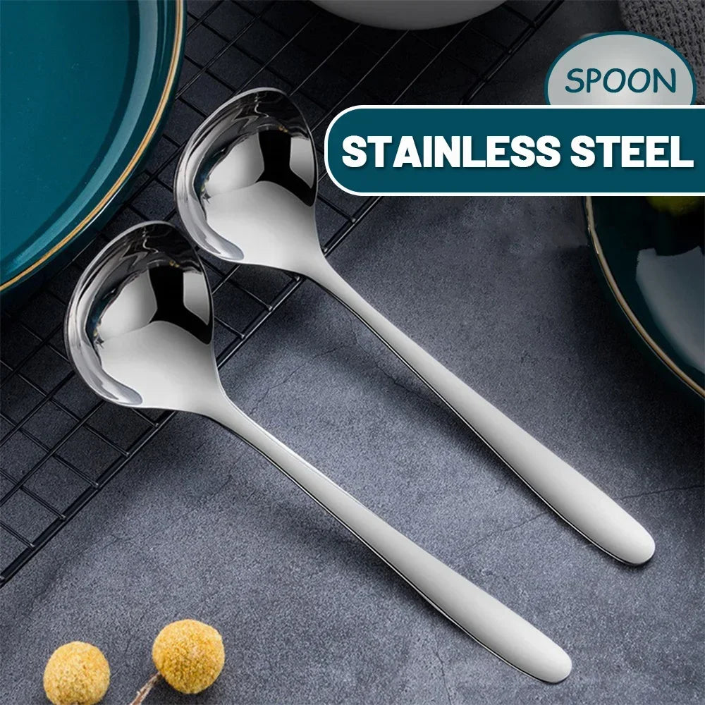 2/1Pcs Stainless Steel Spoon