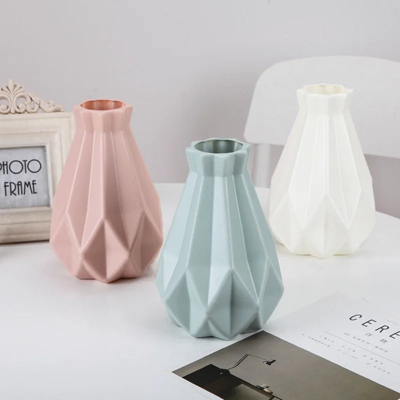 Ceramic Plastic Flower Vase