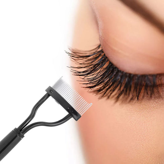 Foldable Metal Eyelash Brush Comb
