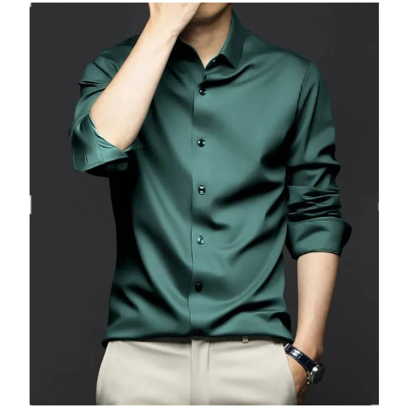 Luxurious Men's Long Sleeve Shirt