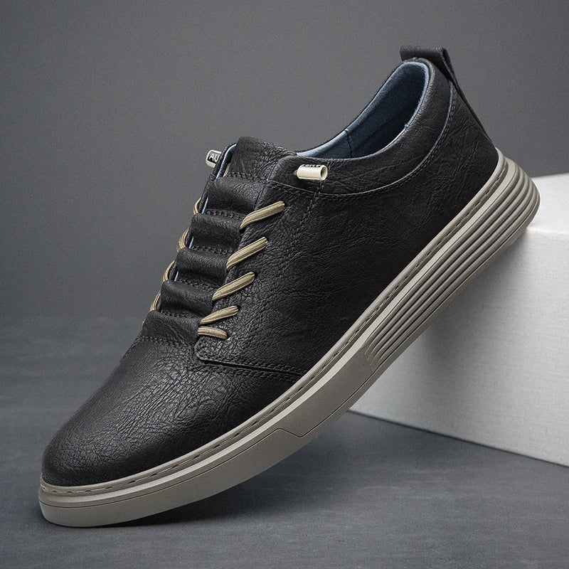 Genuine Leather Casual Shoes For Men'