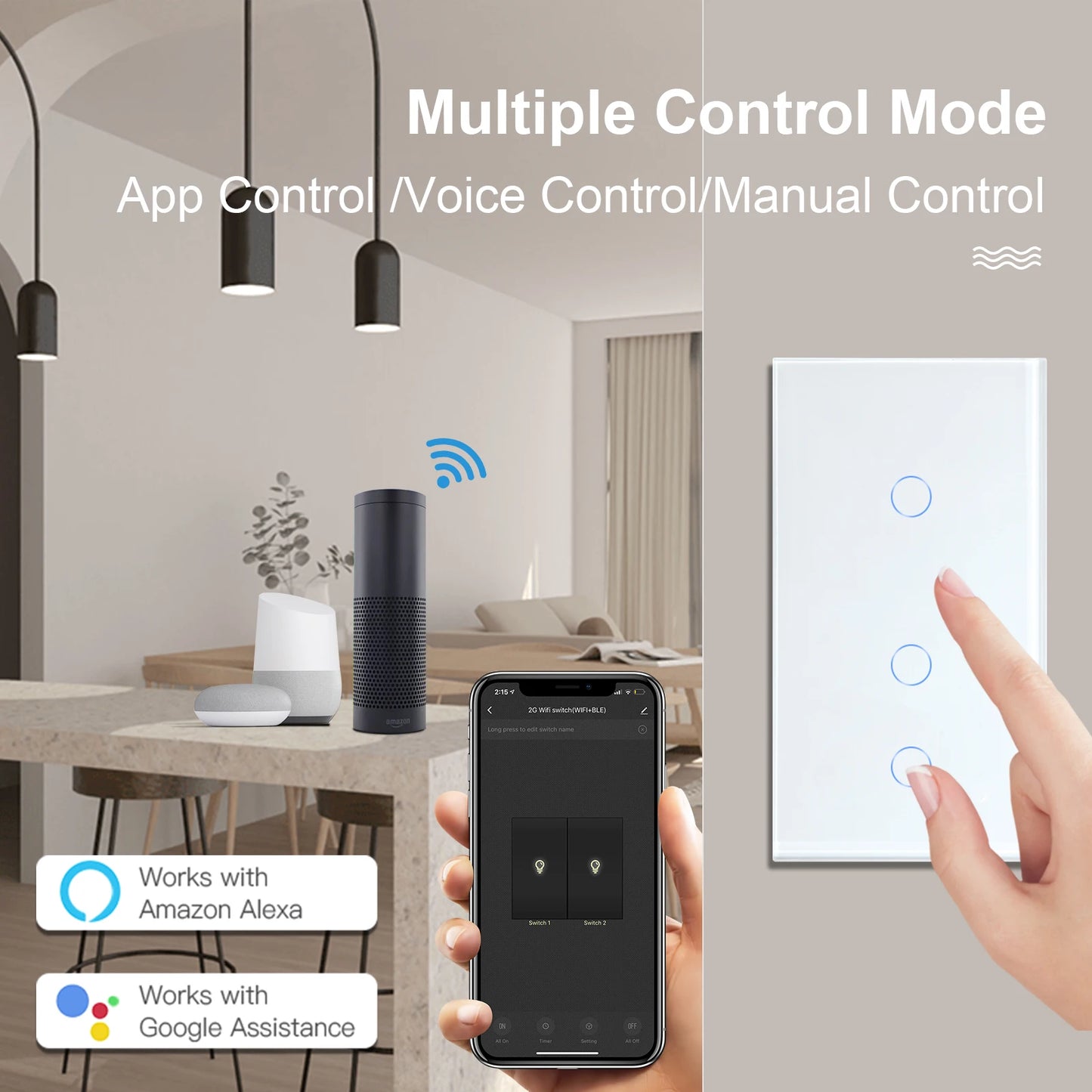 Wifi Touch Swithces Wall Light