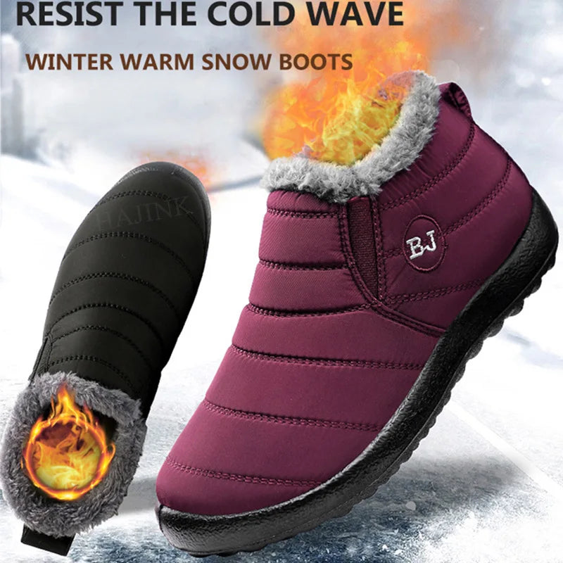 Men Waterproof Snow Boots