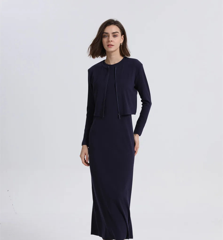 woman Ankle Maxi Length long dress