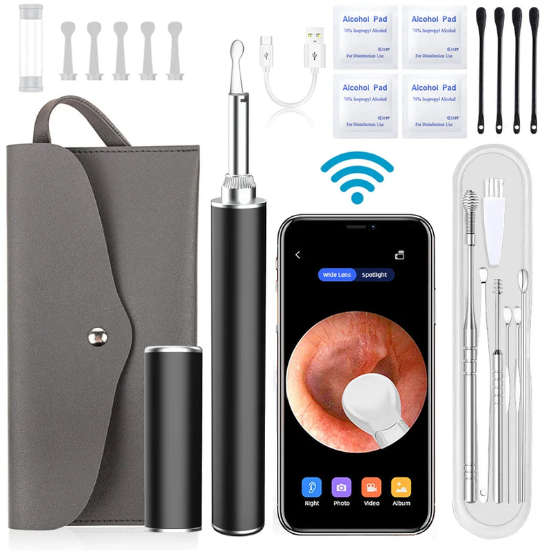 LED Light Camera Wireless Clean Earwax