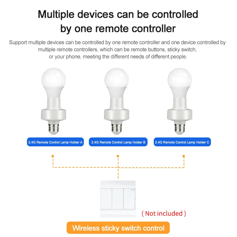 Smart Light Socket Bulbs Adapter